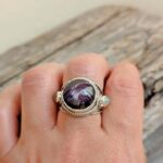 Bague ethnique en rubis indien