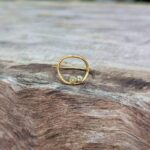 Bague anneau péridot PETIT NID