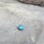 Collier turquoise argent DZI