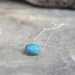 Collier turquoise argent DZI