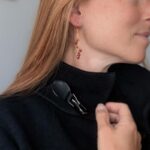 Boucles d'oreilles cascade grenat – Image 2