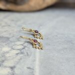 Boucles d'oreilles grenat BOHÈME