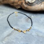 Collier en onyx noir facetté PRINCESS