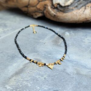 Collier en onyx noir facetté PRINCESS