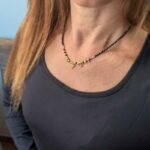 Collier en onyx noir facetté PRINCESS