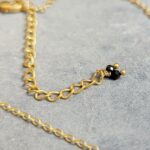 Collier onyx noir goutte AMRITSAR