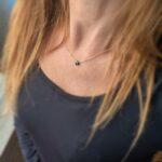 Collier onyx noir goutte AMRITSAR