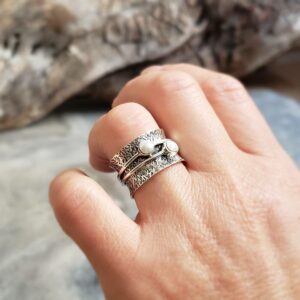 Bague perles de culture argent PETITES ÎLES