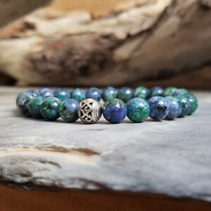 Bracelet en azurite malachite