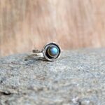 Bague artisanale labradorite argent ARYA