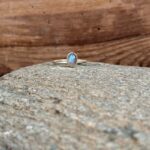 Bague fine argent et labradorite ovale – Image 4
