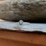 Bague fine labradorite argent 925