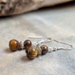 Boucles d'oreilles oeil de tigre KATMANDOU