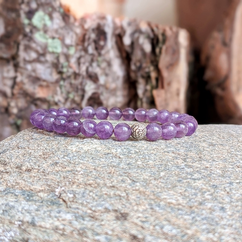 Bracelet en améthyste LOTUS Bracelet en améthyste LOTUS